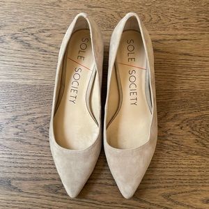 Sole Society Andorra Suede Block Heel